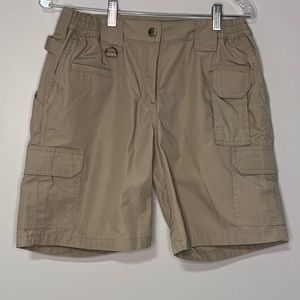5.11 Tactical Series Cargo Shorts Womens 8 Tan Utility Pockets Work Size 8